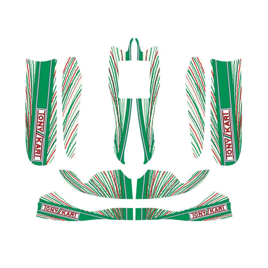 KIT DE CALCAS MINI M8 MK20 COMPLETO TONY KART OTK