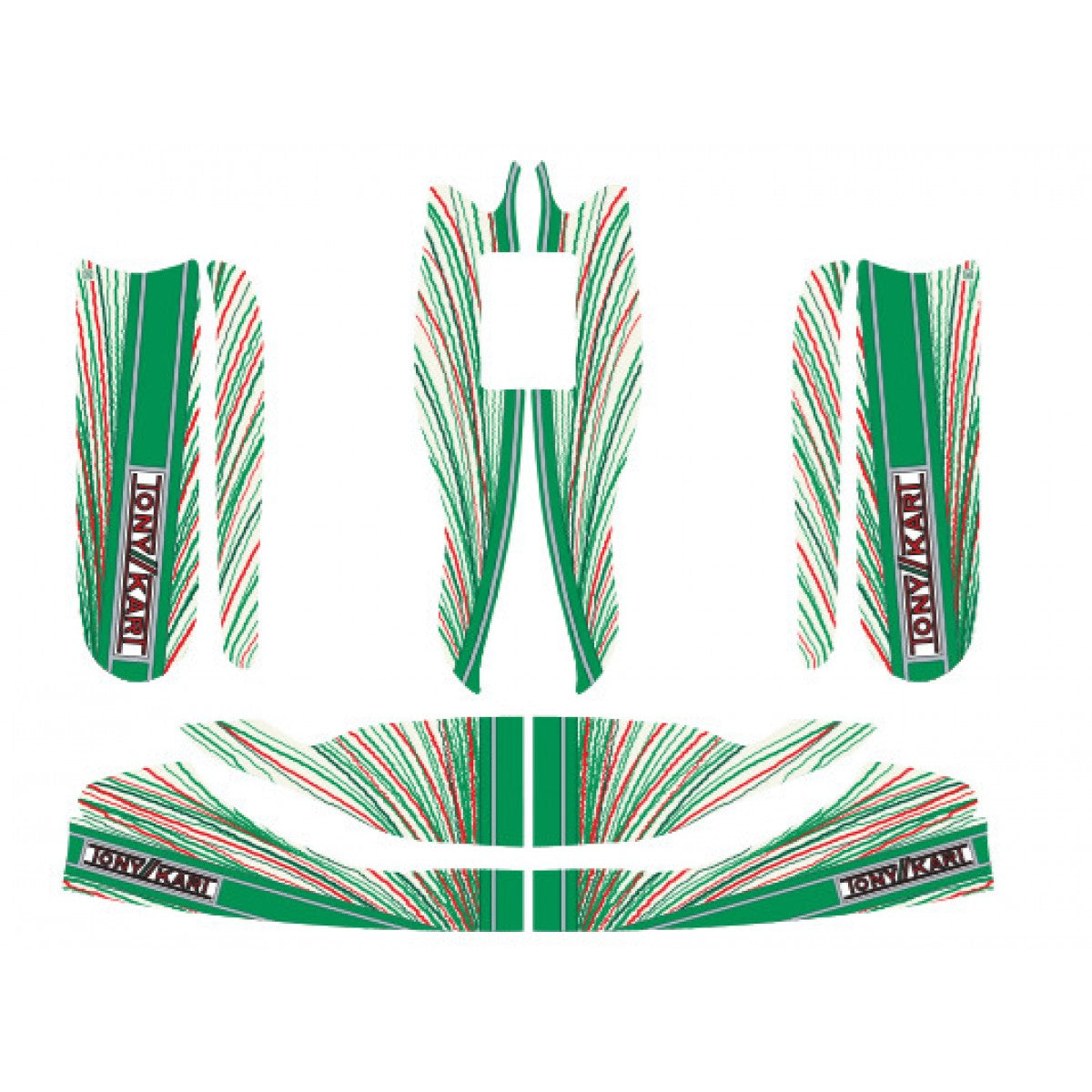 Kit de calcas completo de chasis M6 TONY KART