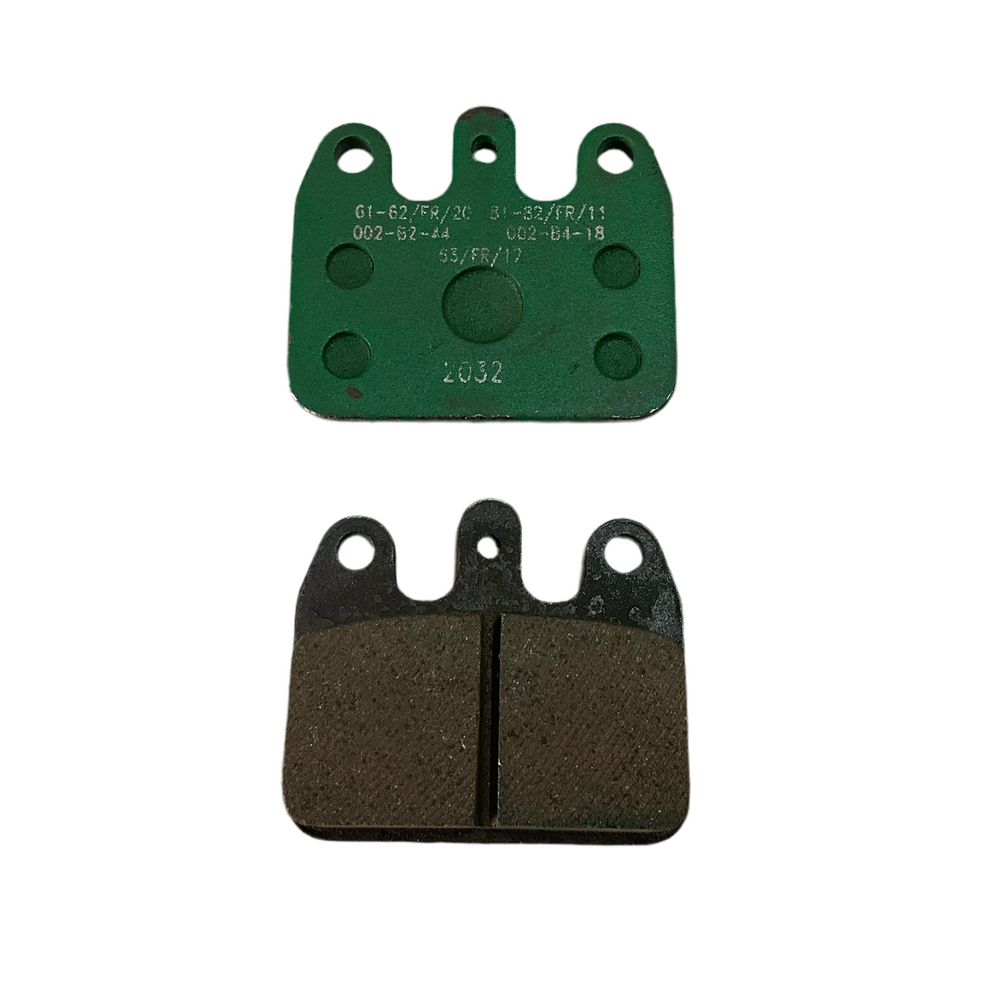 Par de balatas CRG / MARANELLO trasera verde V05