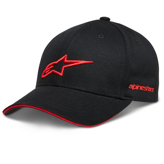 Gorra Alpinestar ROSTRUM Negro / Rojo