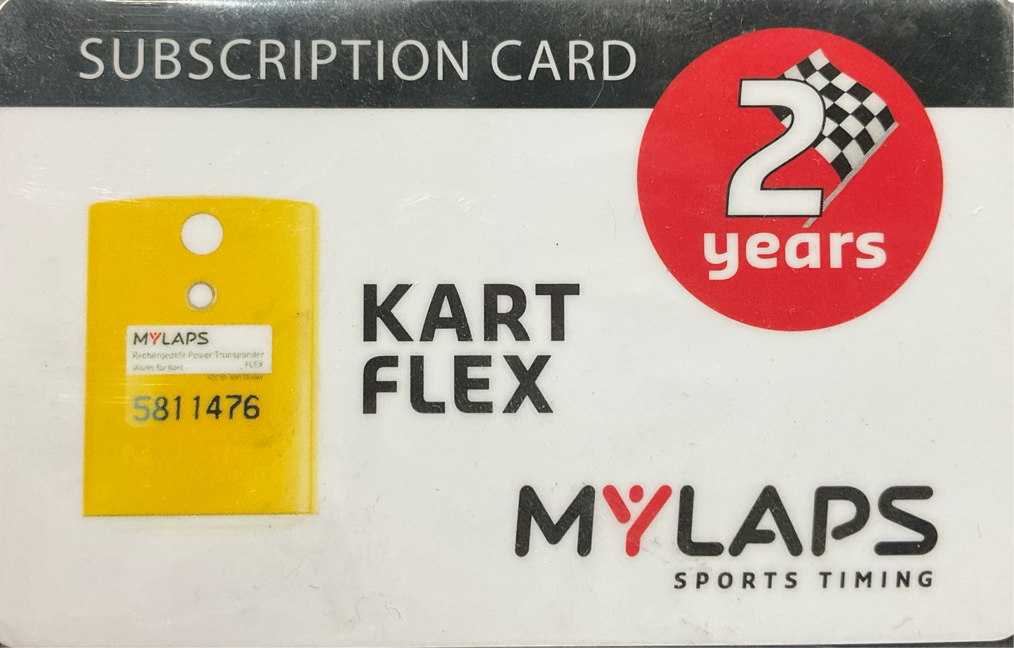TARJETA DE SUSCRIPCION POR 2 AÑOS MY LAPS TRANSPONDER