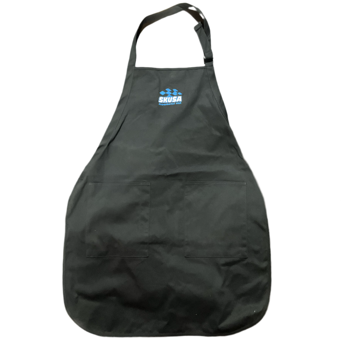 SKUSA MANDIL NEGRO CON LOGO