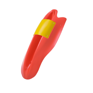 Kit nariz fairing RACER rojo M7 + placa amarilla OTK