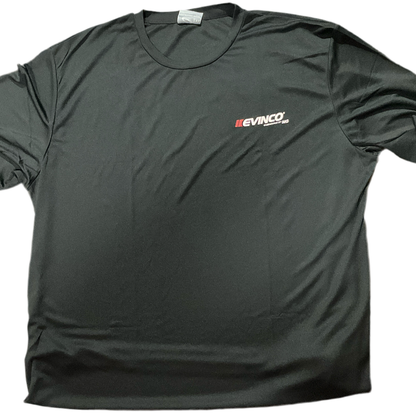 EVINCO PLAYERA DRY FIT NEGRA LOGO