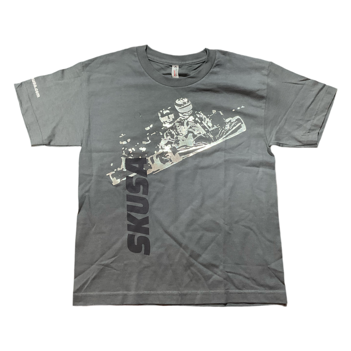 SKUSA PLAYERA GRIS METALIZADA