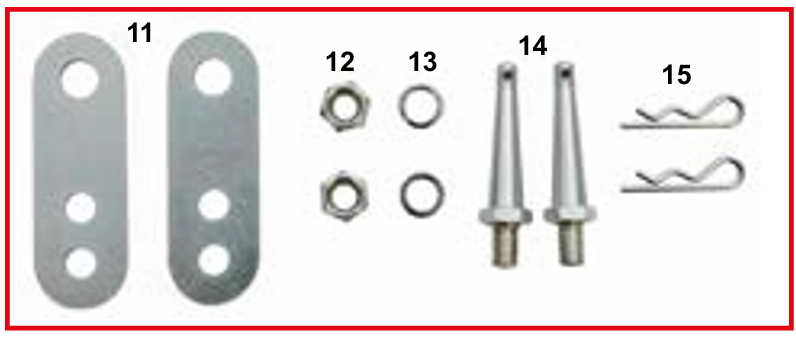 Kit de abrazaderas de cubre cadena KZ de liberación rápida CRG
