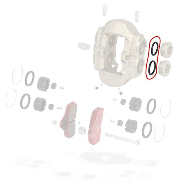 Tapon caliper delantero KZ BSS junta torica OTK | Bortoni Motor Sports