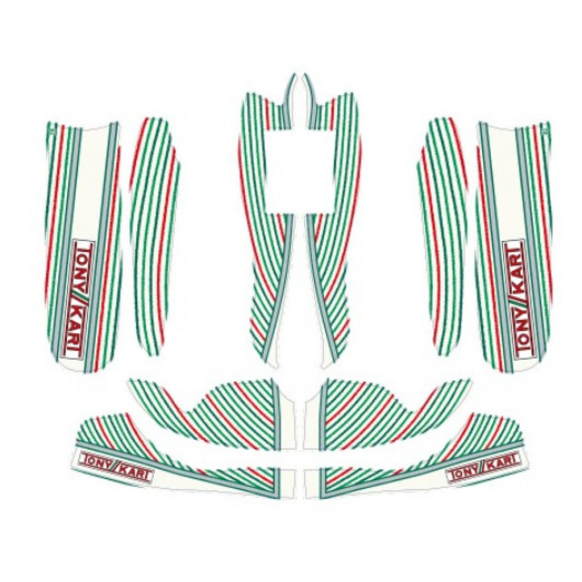 KIT DE CALCAS MINI M8 2019 TONY KART OTK
