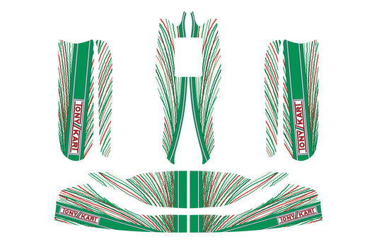 KIT DE CALCAS COMPLETO M10 KG 507 TONY KART