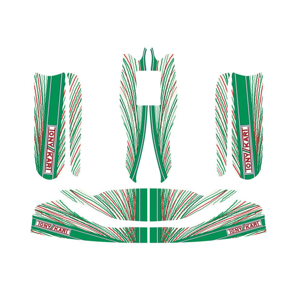 KIT DE CALCAS COMPLETO M10 KG 507 TONY KART