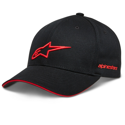 Gorra Alpinestar ROSTRUM Negro / Rojo