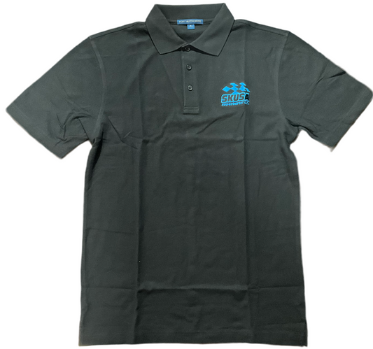 SKUSA PLAYERA TIPO POLO LOGO AZUL
