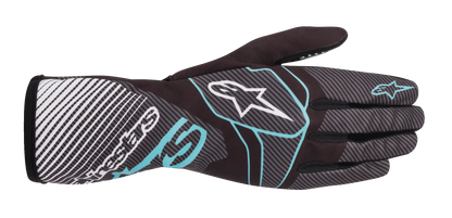 ALPINESTARS GUANTE TECH-1 RACE V2 CARBON/CIAN 1076