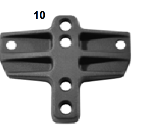 (10) Tensor de cadena forjado negro