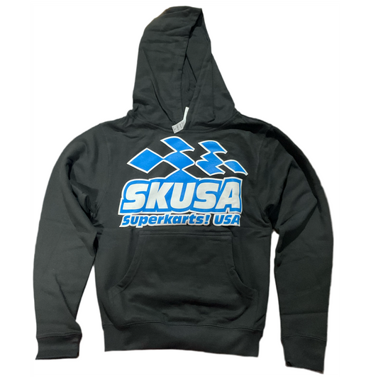 SKUSA SUDADERA NEGRA CON LOGO