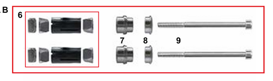 Kit expansor ponton trasero para D. 30 mm MAR