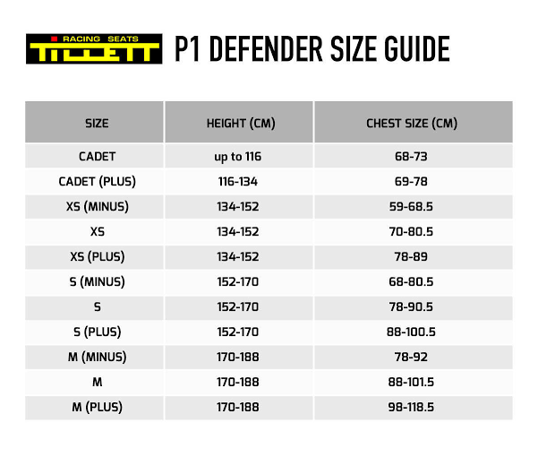 Costillera P1 Defender + Pechera CIK FIA Tillet