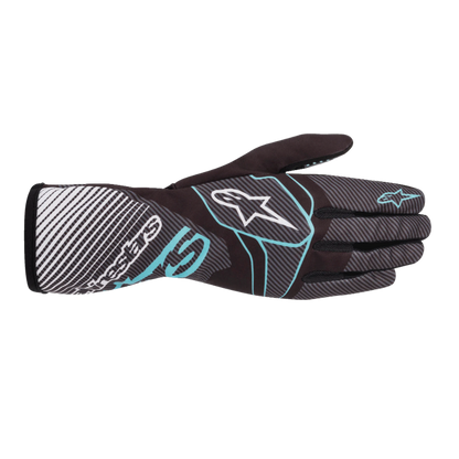 ALPINESTARS GUANTE TECH-1 RACE V2 CARBON/CIAN 1076