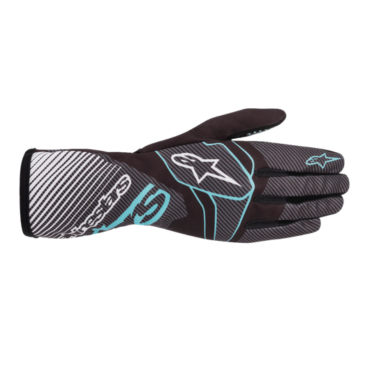 ALPINESTARS GUANTE TECH-1 RACE V2 CARBON/CIAN 1076