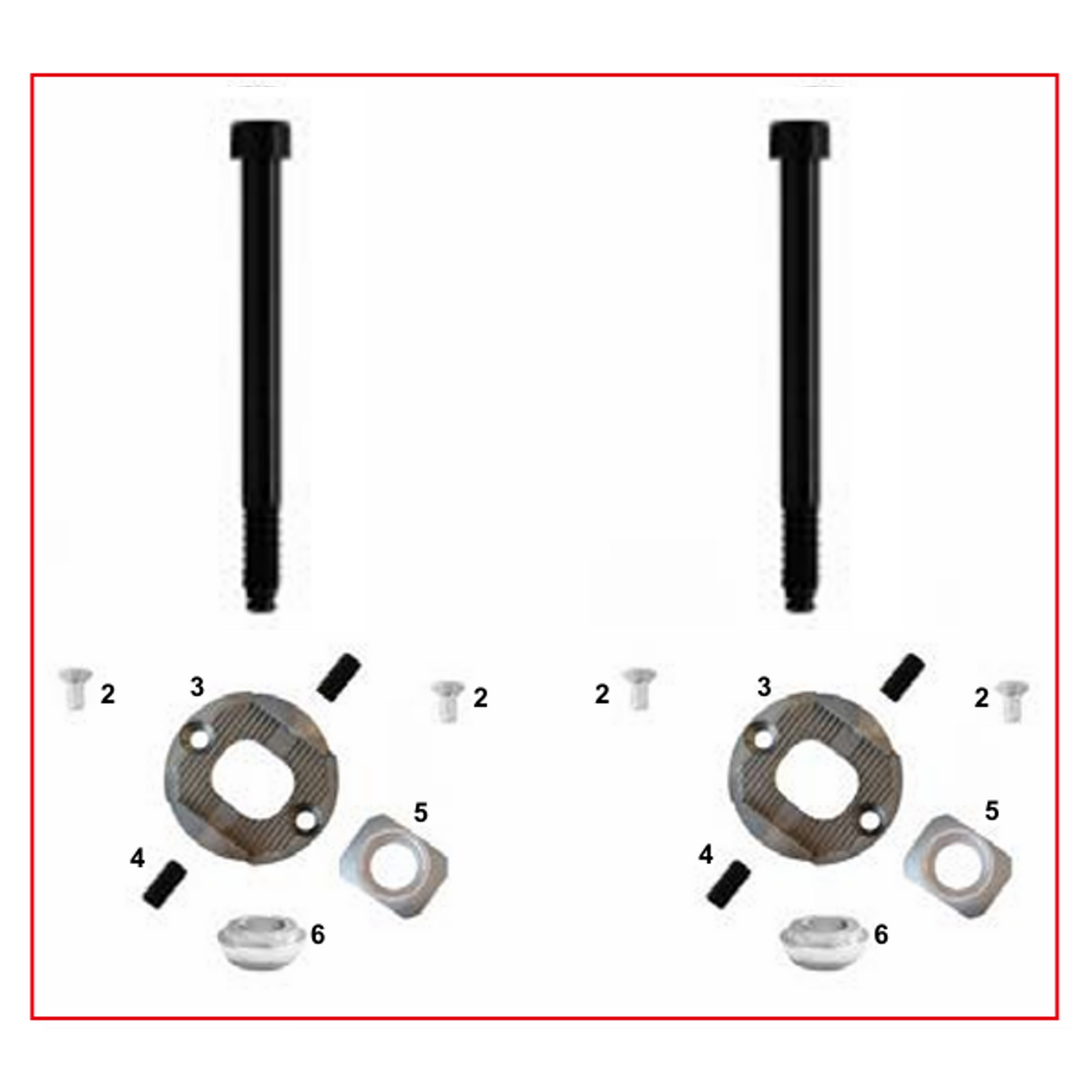 [B] KIT TORNILLOS CON EXCENTRICOS OK KZ TORNILLO NUEVO