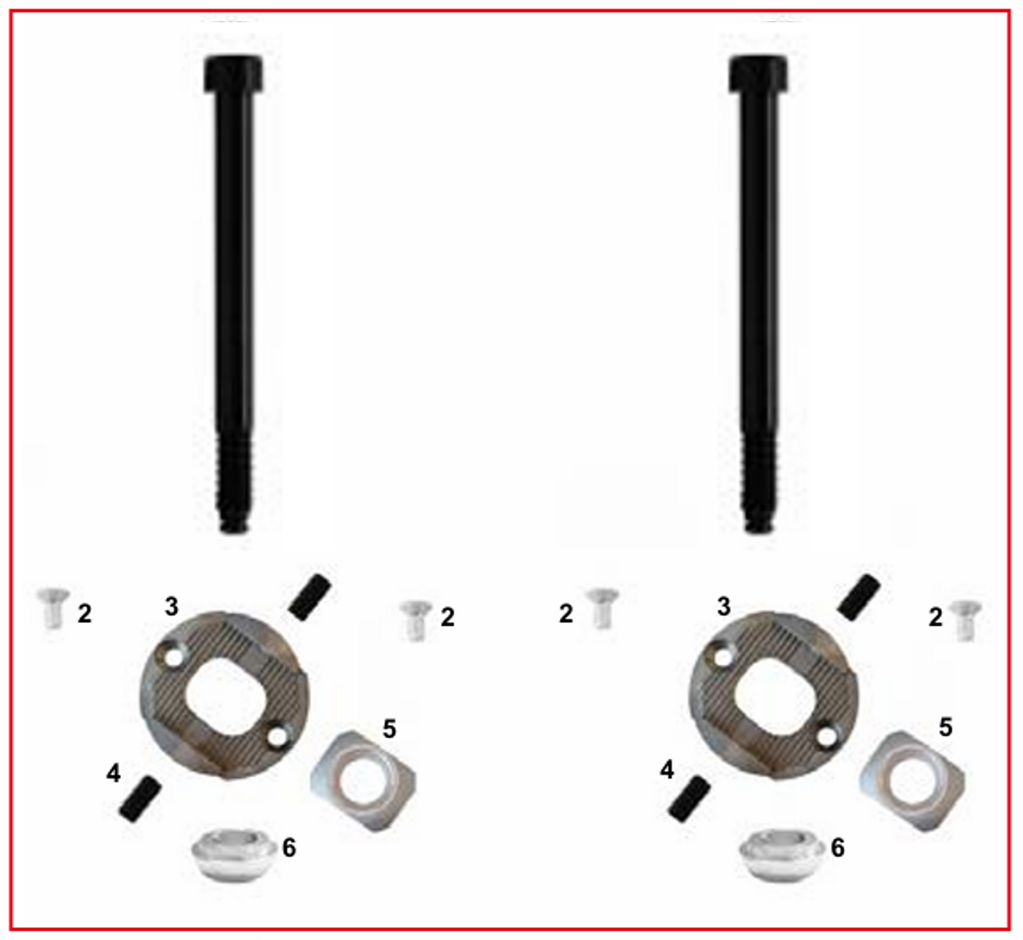 [B] KIT TORNILLOS CON EXCENTRICOS OK KZ TORNILLO NUEVO