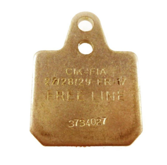 Par de Balatas Birel 40x38 Delantera / Trasera Sintetica Oro