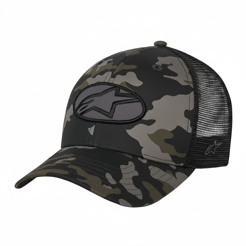 Gorra Alpinestars OBLIQUE CAMO TRUCKER Negro Camuflage / Negro