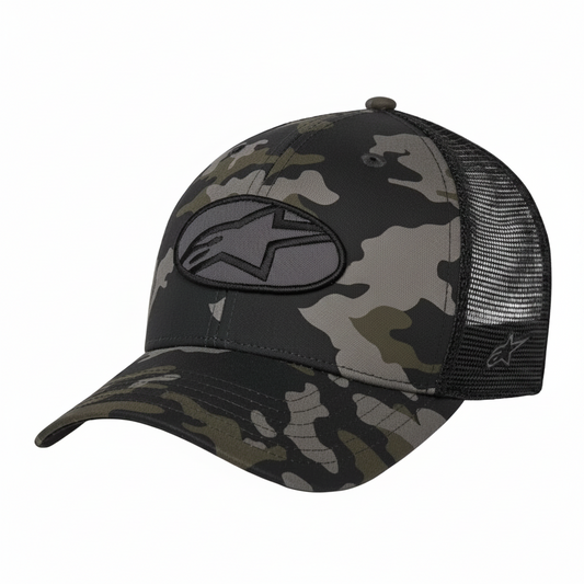 Gorra Alpinestars OBLIQUE CAMO TRUCKER Negro Camuflage / Negro