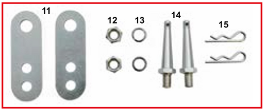 Kit de abrazaderas de cubre cadena KZ de liberación rápida CRG