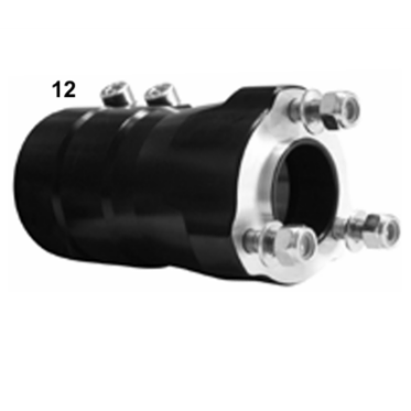 [10] Masa trasera 50x125 negra doble tornillo