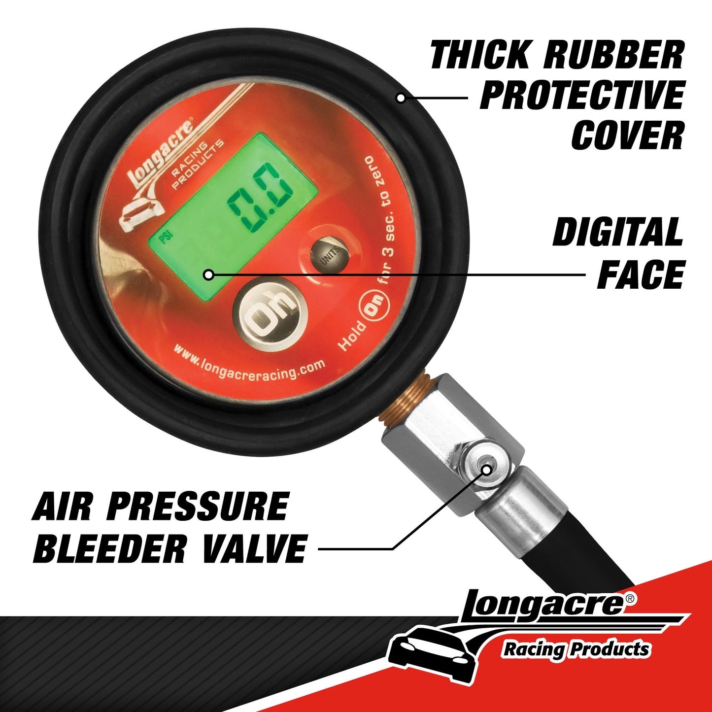 Herramienta gauge medir llantas Longacre