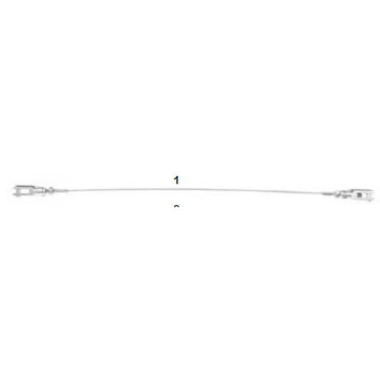 [2] Cable de seguridad 415mm | Bortoni Motor Sports